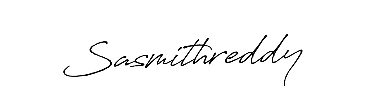 Use a signature maker to create a handwritten signature online. With this signature software, you can design (Antro_Vectra_Bolder) your own signature for name Sasmithreddy. Sasmithreddy signature style 7 images and pictures png