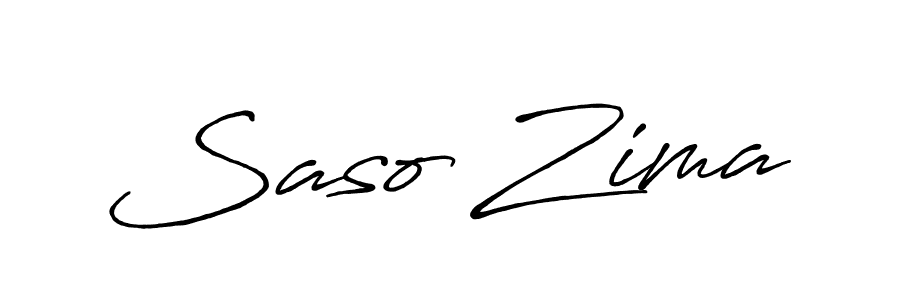 Make a beautiful signature design for name Saso Zima. With this signature (Antro_Vectra_Bolder) style, you can create a handwritten signature for free. Saso Zima signature style 7 images and pictures png