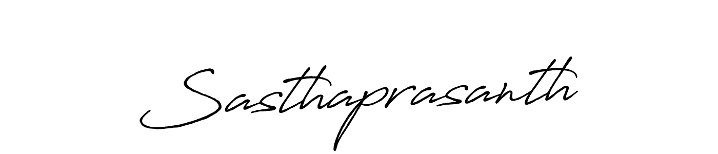 Create a beautiful signature design for name Sasthaprasanth. With this signature (Antro_Vectra_Bolder) fonts, you can make a handwritten signature for free. Sasthaprasanth signature style 7 images and pictures png