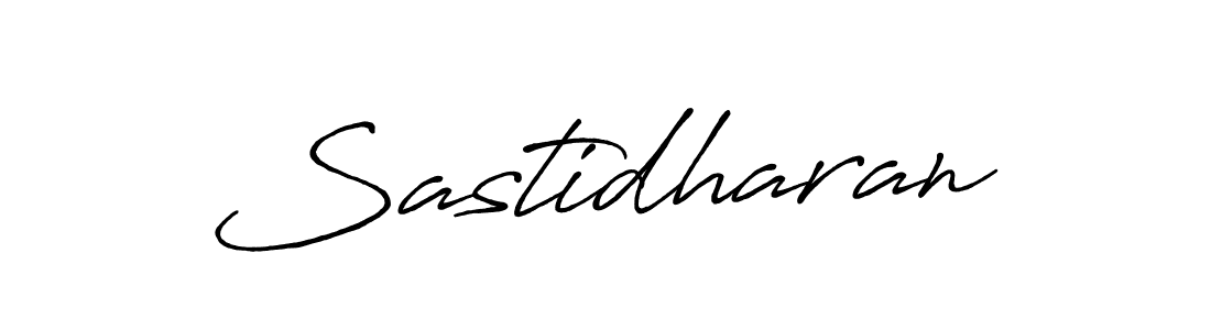 Create a beautiful signature design for name Sastidharan. With this signature (Antro_Vectra_Bolder) fonts, you can make a handwritten signature for free. Sastidharan signature style 7 images and pictures png