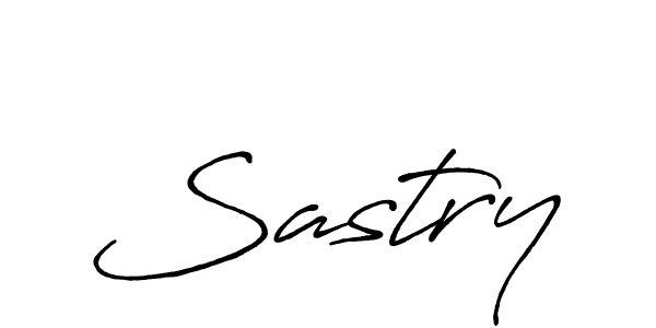 How to make Sastry signature? Antro_Vectra_Bolder is a professional autograph style. Create handwritten signature for Sastry name. Sastry signature style 7 images and pictures png