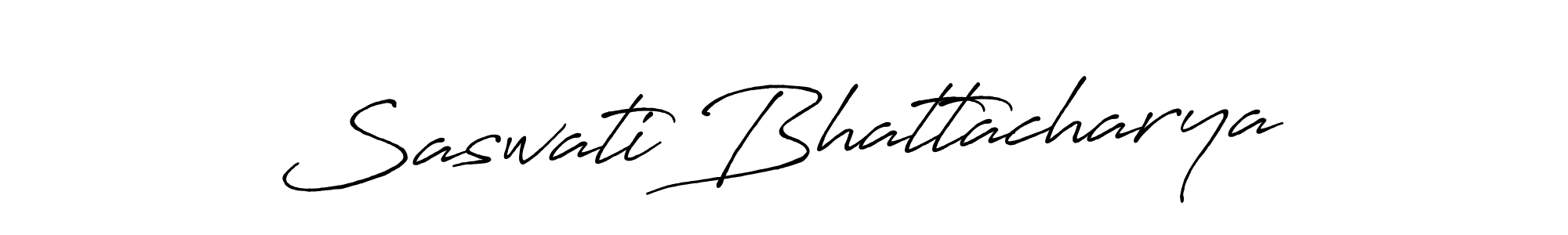 Use a signature maker to create a handwritten signature online. With this signature software, you can design (Antro_Vectra_Bolder) your own signature for name Saswati Bhattacharya. Saswati Bhattacharya signature style 7 images and pictures png