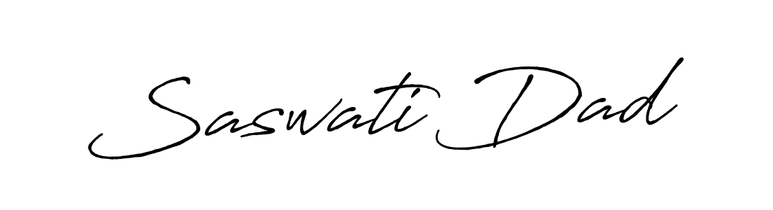 Also we have Saswati Dad name is the best signature style. Create professional handwritten signature collection using Antro_Vectra_Bolder autograph style. Saswati Dad signature style 7 images and pictures png