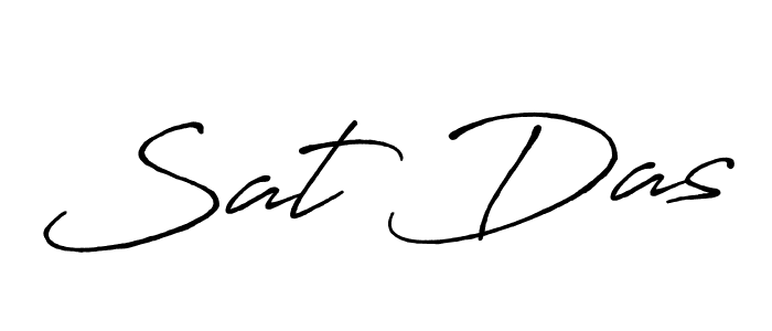How to make Sat Das name signature. Use Antro_Vectra_Bolder style for creating short signs online. This is the latest handwritten sign. Sat Das signature style 7 images and pictures png