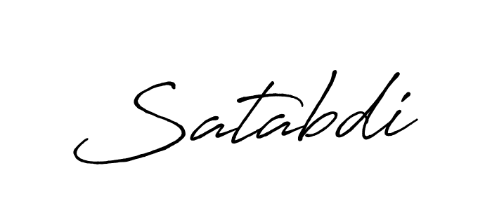 It looks lik you need a new signature style for name Satabdi. Design unique handwritten (Antro_Vectra_Bolder) signature with our free signature maker in just a few clicks. Satabdi signature style 7 images and pictures png