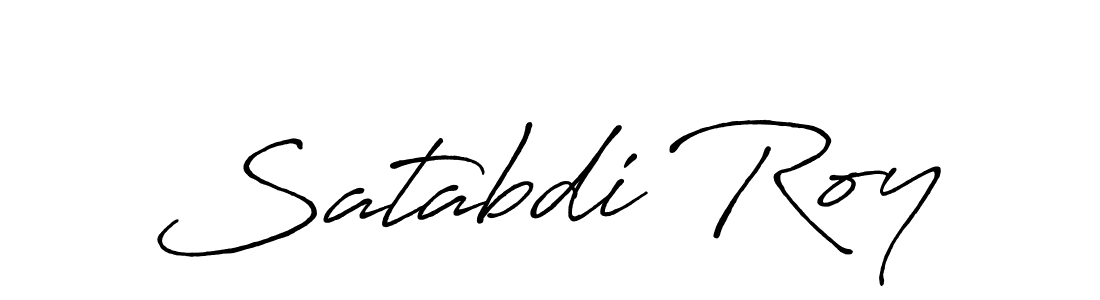 Use a signature maker to create a handwritten signature online. With this signature software, you can design (Antro_Vectra_Bolder) your own signature for name Satabdi Roy. Satabdi Roy signature style 7 images and pictures png