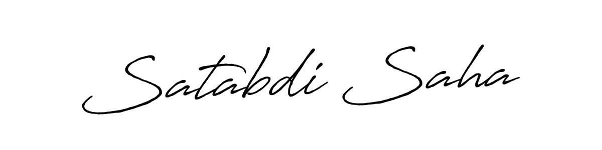 Also You can easily find your signature by using the search form. We will create Satabdi Saha name handwritten signature images for you free of cost using Antro_Vectra_Bolder sign style. Satabdi Saha signature style 7 images and pictures png