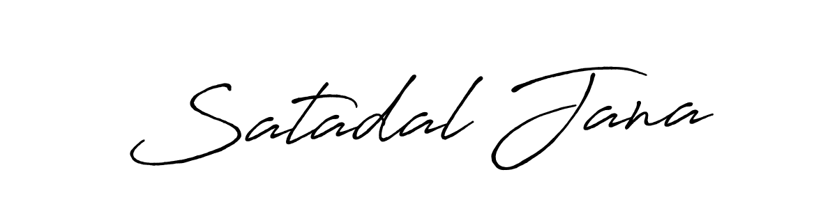 You can use this online signature creator to create a handwritten signature for the name Satadal Jana. This is the best online autograph maker. Satadal Jana signature style 7 images and pictures png