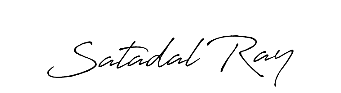 Create a beautiful signature design for name Satadal Ray. With this signature (Antro_Vectra_Bolder) fonts, you can make a handwritten signature for free. Satadal Ray signature style 7 images and pictures png