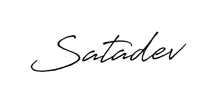 Also we have Satadev name is the best signature style. Create professional handwritten signature collection using Antro_Vectra_Bolder autograph style. Satadev signature style 7 images and pictures png