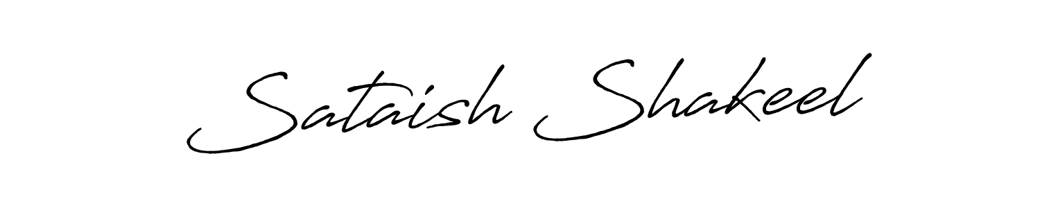 Once you've used our free online signature maker to create your best signature Antro_Vectra_Bolder style, it's time to enjoy all of the benefits that Sataish Shakeel name signing documents. Sataish Shakeel signature style 7 images and pictures png