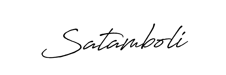 How to make Satamboli signature? Antro_Vectra_Bolder is a professional autograph style. Create handwritten signature for Satamboli name. Satamboli signature style 7 images and pictures png
