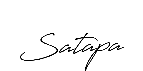 Create a beautiful signature design for name Satapa. With this signature (Antro_Vectra_Bolder) fonts, you can make a handwritten signature for free. Satapa signature style 7 images and pictures png