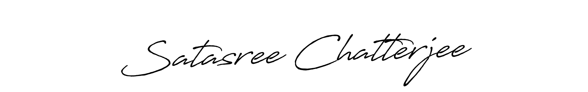 Make a beautiful signature design for name Satasree Chatterjee. With this signature (Antro_Vectra_Bolder) style, you can create a handwritten signature for free. Satasree Chatterjee signature style 7 images and pictures png