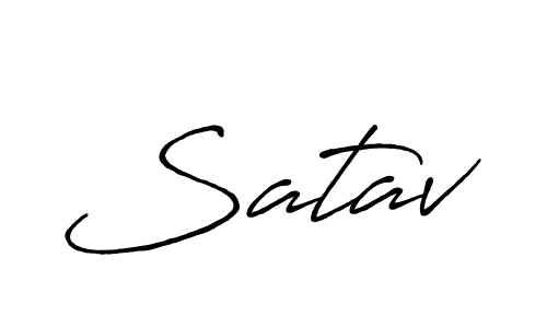 if you are searching for the best signature style for your name Satav. so please give up your signature search. here we have designed multiple signature styles  using Antro_Vectra_Bolder. Satav signature style 7 images and pictures png