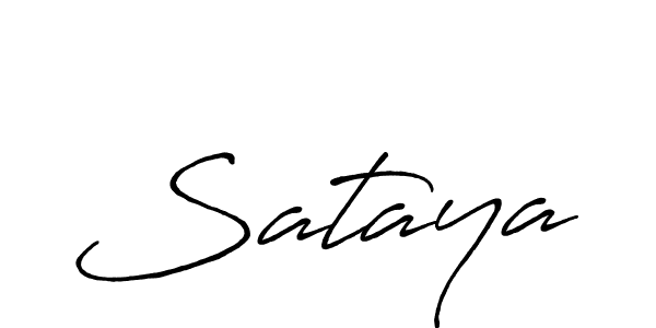 Make a beautiful signature design for name Sataya. With this signature (Antro_Vectra_Bolder) style, you can create a handwritten signature for free. Sataya signature style 7 images and pictures png