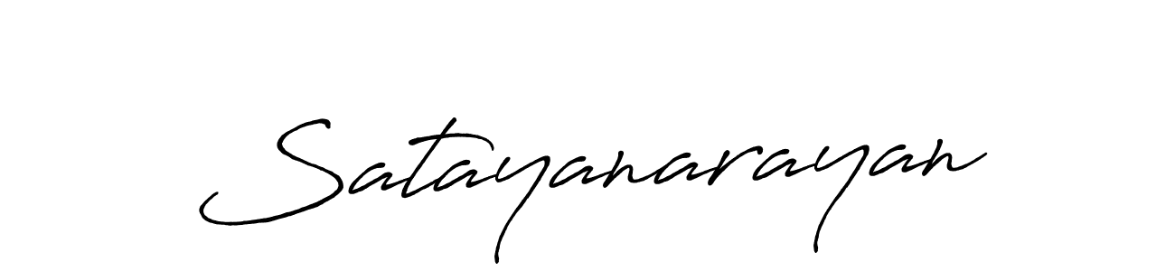 Use a signature maker to create a handwritten signature online. With this signature software, you can design (Antro_Vectra_Bolder) your own signature for name Satayanarayan. Satayanarayan signature style 7 images and pictures png