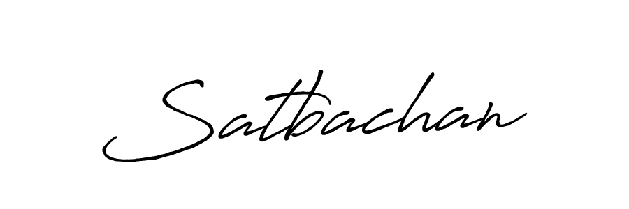 Create a beautiful signature design for name Satbachan. With this signature (Antro_Vectra_Bolder) fonts, you can make a handwritten signature for free. Satbachan signature style 7 images and pictures png