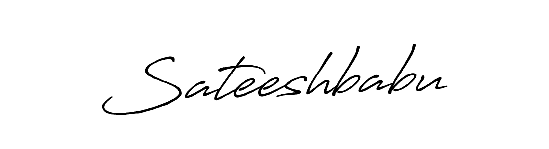 Make a beautiful signature design for name Sateeshbabu. With this signature (Antro_Vectra_Bolder) style, you can create a handwritten signature for free. Sateeshbabu signature style 7 images and pictures png