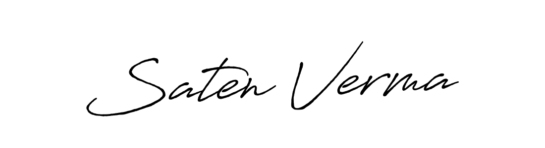 Once you've used our free online signature maker to create your best signature Antro_Vectra_Bolder style, it's time to enjoy all of the benefits that Saten Verma name signing documents. Saten Verma signature style 7 images and pictures png