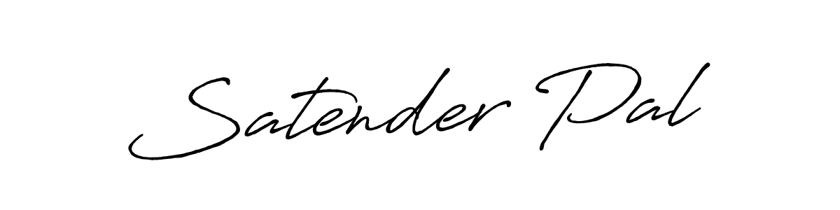 Also we have Satender Pal name is the best signature style. Create professional handwritten signature collection using Antro_Vectra_Bolder autograph style. Satender Pal signature style 7 images and pictures png