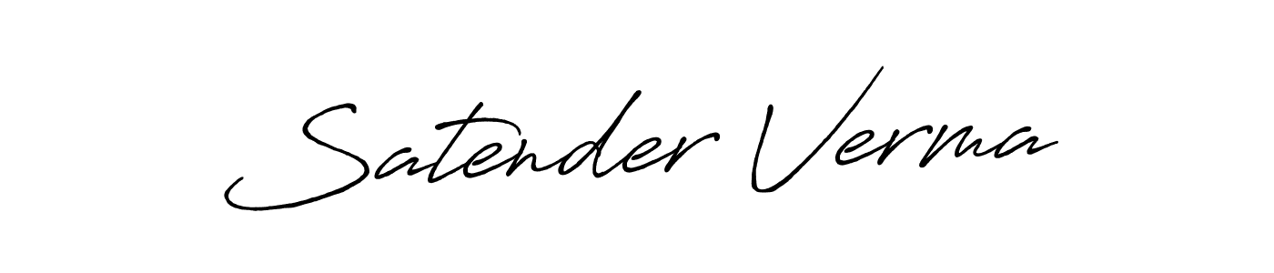 if you are searching for the best signature style for your name Satender Verma. so please give up your signature search. here we have designed multiple signature styles  using Antro_Vectra_Bolder. Satender Verma signature style 7 images and pictures png