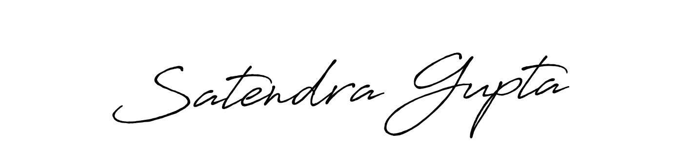 Make a beautiful signature design for name Satendra Gupta. With this signature (Antro_Vectra_Bolder) style, you can create a handwritten signature for free. Satendra Gupta signature style 7 images and pictures png