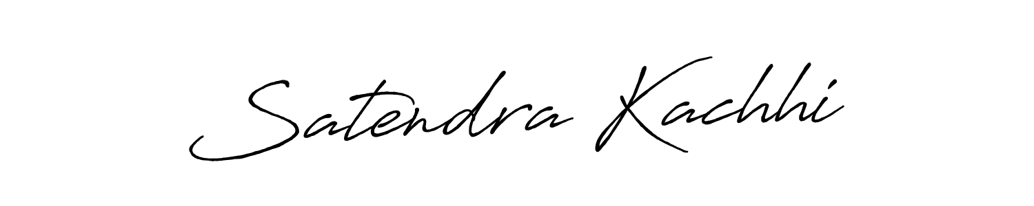 How to make Satendra Kachhi name signature. Use Antro_Vectra_Bolder style for creating short signs online. This is the latest handwritten sign. Satendra Kachhi signature style 7 images and pictures png