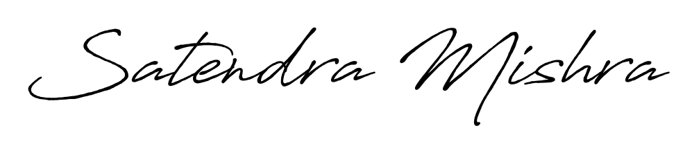 Elevate your brand with a stunning Satendra Mishra eSignature. The Antro_Vectra_Bolder style provides a balanced, flowing aesthetic for everyday signing. Satendra Mishra signature style 7 images and pictures png