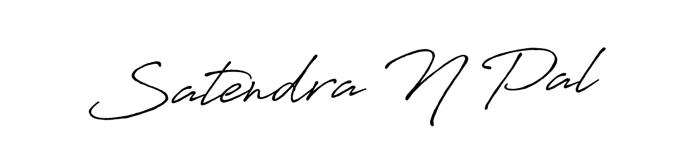 You should practise on your own different ways (Antro_Vectra_Bolder) to write your name (Satendra N Pal) in signature. don't let someone else do it for you. Satendra N Pal signature style 7 images and pictures png