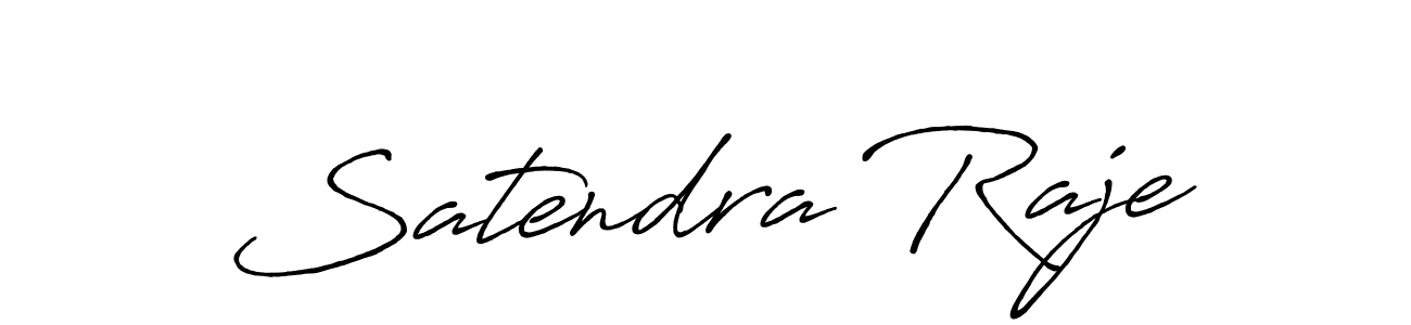 Make a beautiful signature design for name Satendra Raje. With this signature (Antro_Vectra_Bolder) style, you can create a handwritten signature for free. Satendra Raje signature style 7 images and pictures png