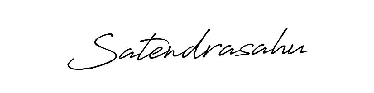 How to make Satendrasahu name signature. Use Antro_Vectra_Bolder style for creating short signs online. This is the latest handwritten sign. Satendrasahu signature style 7 images and pictures png