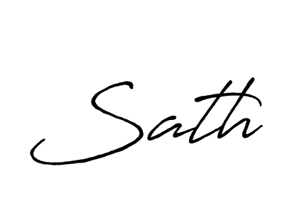 Sath stylish signature style. Best Handwritten Sign (Antro_Vectra_Bolder) for my name. Handwritten Signature Collection Ideas for my name Sath. Sath signature style 7 images and pictures png