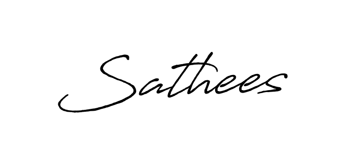 Also we have Sathees name is the best signature style. Create professional handwritten signature collection using Antro_Vectra_Bolder autograph style. Sathees signature style 7 images and pictures png