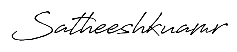 An effortless, minimalist signature concept for Satheeshkuamr using Antro_Vectra_Bolder design. Clean lines that look great on any document. Satheeshkuamr signature style 7 images and pictures png