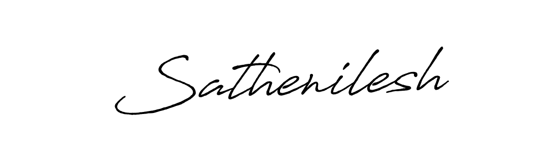 How to make Sathenilesh signature? Antro_Vectra_Bolder is a professional autograph style. Create handwritten signature for Sathenilesh name. Sathenilesh signature style 7 images and pictures png