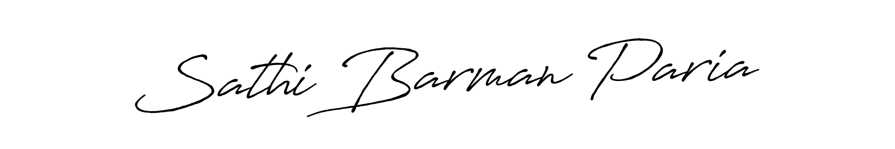 Make a short Sathi Barman Paria signature style. Manage your documents anywhere anytime using Antro_Vectra_Bolder. Create and add eSignatures, submit forms, share and send files easily. Sathi Barman Paria signature style 7 images and pictures png