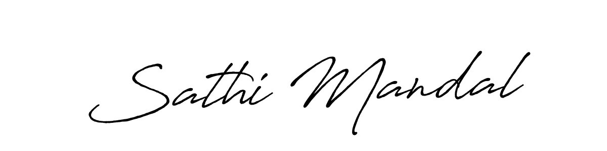 You should practise on your own different ways (Antro_Vectra_Bolder) to write your name (Sathi Mandal) in signature. don't let someone else do it for you. Sathi Mandal signature style 7 images and pictures png