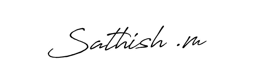 The best way (Antro_Vectra_Bolder) to make a short signature is to pick only two or three words in your name. The name Sathish .m include a total of six letters. For converting this name. Sathish .m signature style 7 images and pictures png
