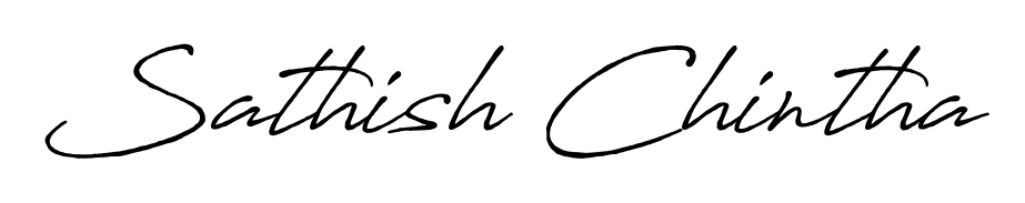 Turn your name Sathish Chintha into a signature brand with Antro_Vectra_Bolder styling. Download in standard PNG or transparent format anytime. Sathish Chintha signature style 7 images and pictures png