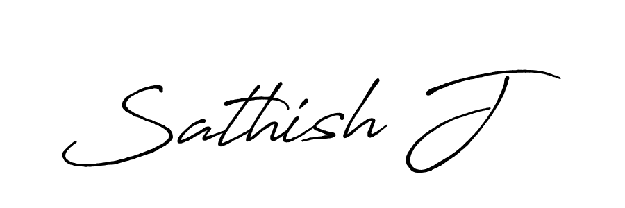The best way (Antro_Vectra_Bolder) to make a short signature is to pick only two or three words in your name. The name Sathish J include a total of six letters. For converting this name. Sathish J signature style 7 images and pictures png