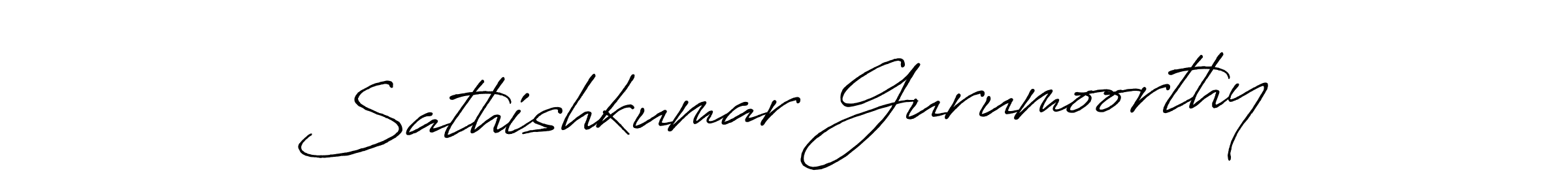 Sathishkumar Gurumoorthy stylish signature style. Best Handwritten Sign (Antro_Vectra_Bolder) for my name. Handwritten Signature Collection Ideas for my name Sathishkumar Gurumoorthy. Sathishkumar Gurumoorthy signature style 7 images and pictures png