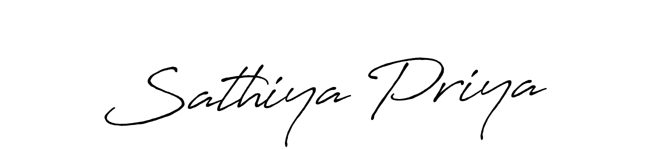 Make a short Sathiya Priya signature style. Manage your documents anywhere anytime using Antro_Vectra_Bolder. Create and add eSignatures, submit forms, share and send files easily. Sathiya Priya signature style 7 images and pictures png