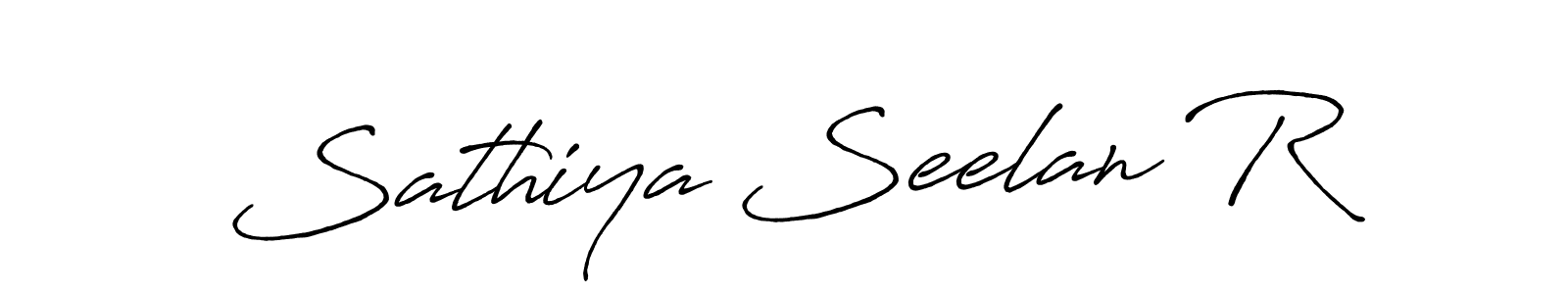 You should practise on your own different ways (Antro_Vectra_Bolder) to write your name (Sathiya Seelan R) in signature. don't let someone else do it for you. Sathiya Seelan R signature style 7 images and pictures png