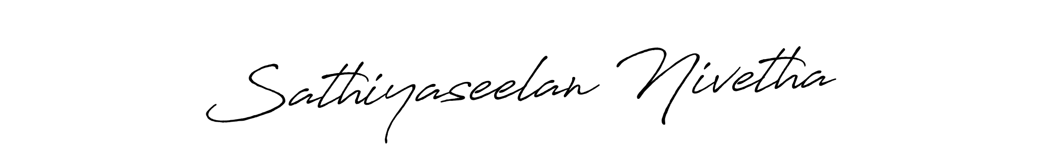 if you are searching for the best signature style for your name Sathiyaseelan Nivetha. so please give up your signature search. here we have designed multiple signature styles  using Antro_Vectra_Bolder. Sathiyaseelan Nivetha signature style 7 images and pictures png