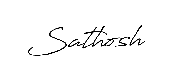 Sathosh stylish signature style. Best Handwritten Sign (Antro_Vectra_Bolder) for my name. Handwritten Signature Collection Ideas for my name Sathosh. Sathosh signature style 7 images and pictures png