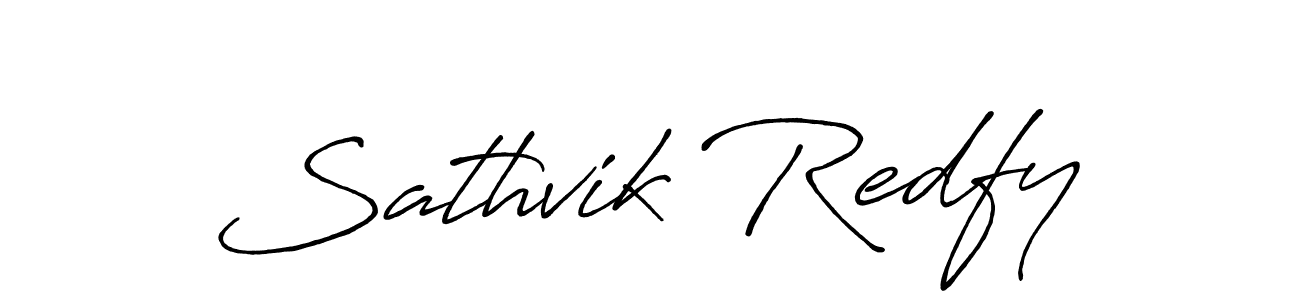 It looks lik you need a new signature style for name Sathvik Redfy. Design unique handwritten (Antro_Vectra_Bolder) signature with our free signature maker in just a few clicks. Sathvik Redfy signature style 7 images and pictures png