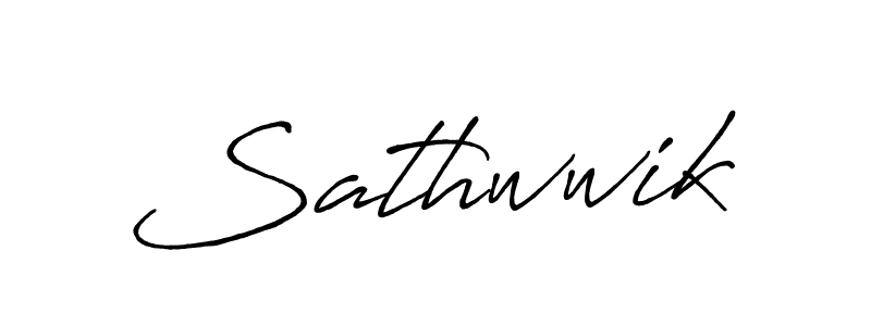 Sathwwik stylish signature style. Best Handwritten Sign (Antro_Vectra_Bolder) for my name. Handwritten Signature Collection Ideas for my name Sathwwik. Sathwwik signature style 7 images and pictures png