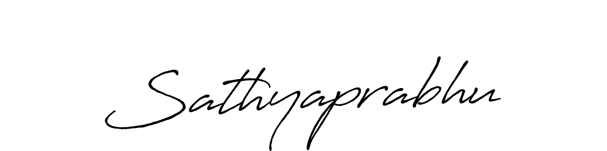 Design your own signature with our free online signature maker. With this signature software, you can create a handwritten (Antro_Vectra_Bolder) signature for name Sathyaprabhu. Sathyaprabhu signature style 7 images and pictures png