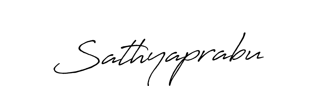 Make a beautiful signature design for name Sathyaprabu. With this signature (Antro_Vectra_Bolder) style, you can create a handwritten signature for free. Sathyaprabu signature style 7 images and pictures png